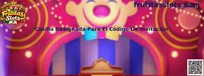 Imagen ilustrativa sobre la ubicación de la casilla designada para introducir un código de invitación en Frutitas Slots.