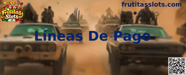 Ejemplo visual de Líneas de Pago en una interfaz de tragamonedas